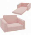 AIYAPLAY 2 in 1 Kids Chair Recliner with Washable Cushion, Cover, Pink