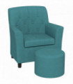 AIYAPLAY Kids Sofa Set with Footrest for Playroom Bedroom, Blue