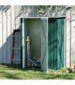 Metal Outdoor Storage Shed, Garden Tool House Cabinet