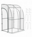 Walk-In Lean to Wall Tunnel Greenhouse