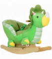AIYAPLAY Rocking Horse Dinosaur Design Baby Rocker with Animal Sound, Green