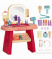 AIYAPLAY Kids Dressing Table with Mirror, LED Light, Music, 23 Accessories