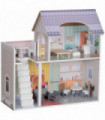 AIYAPLAY Dolls House with 13 Pieces Furniture & Accessories