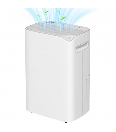 HOMCOM 20L/Day Small Dehumidifier for Home Damp Laundry, with 24H Timer