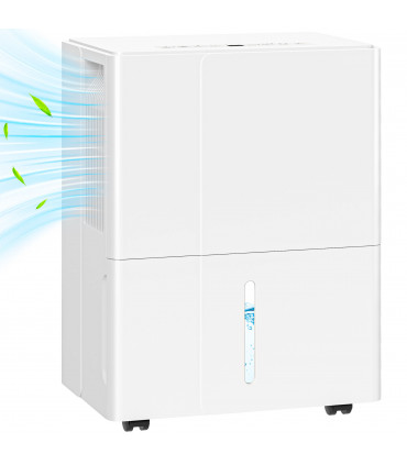 HOMCOM 30L Dehumidifier with Filter, Auto Defrost, for Home Laundry Drying