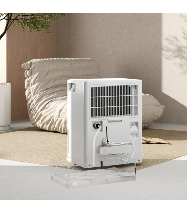 HOMCOM 30L Dehumidifier with Filter, Auto Defrost, for Home Laundry Drying