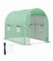 Outsunny Greenhouse Polytunnel Walk-in Grow Plant Steel 3 x 2 m Outdoor