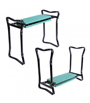 Garden 2 in 1 Kneeler Bench-Green/Black