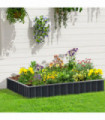 Metal Raised Garden Bed Steel Planter Box A Pairs of Glove 258cmx90cm