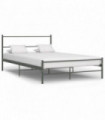 vidaXL Bed Frame Grey Metal 160x200 cm