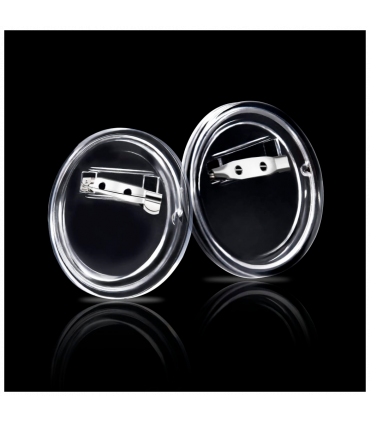 Button Badges Kit with Pins 100 Sets Acrylic 58 mm