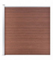 Garden Fence WPC 175x186 cm Brown