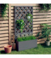 vidaXL Trellis Planter Grey 65x33x135 cm WPC