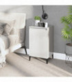 vidaXL Bedside Cabinet High Gloss White 40x35x70 cm Engineered Wood
