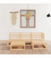 vidaXL 5 Piece Garden Lounge Set Solid Wood Pine