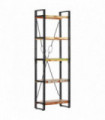 vidaXL 5-Tier Bookcase 60x30x180 cm Solid Reclaimed Wood