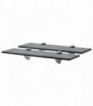 vidaXL Floating Shelves 2 pcs Glass 40x20 cm 8 mm
