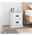 vidaXL Bedside Cabinets 2 pcs High Gloss White 39x39x47.5 cm Engineered Wood