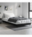 vidaXL Bed Frame Black 100x200 cm Engineered Wood