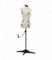 vidaXL Adjustable Dress Form Female Cream S Size 33-40