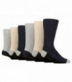 6PK - Wildfeet Boot Sock (6-11 / Blue)