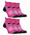 Storm Bloc - 6 Pairs Ladies Bright Sport Ankle Socks (4-8 / Pink)