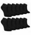 Mens 12 Pack Bamboo Trainer Socks - TR1 (7-11 UK / Black)