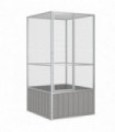 vidaXL Bird Cage Grey 111x107x211.5 cm Galvanised Steel