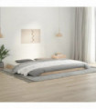 vidaXL Bed Frame 200x200 cm Solid Wood Pine