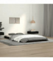 vidaXL Bed Frame Black 100x200 cm Solid Wood Pine