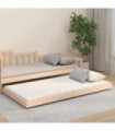 vidaXL Bed Frame 90x200 cm Solid Wood Pine