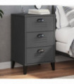 vidaXL Bedside Cabinet VIKEN Anthracite Grey Engineered Wood