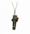 Tree of Life 7 Chakra Pendant, Green Aventurine