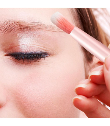 Cosmic Make Up 7pcs Brush Set With Liquid Glitter Handle Turquoise