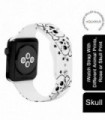 iWatch Silicone Sports Strap With Different Animal Prints Skull, 42mm