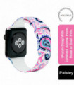 iWatch Silicone Sports Strap With Different Animal Print Paisley 42mm