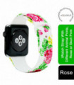 iWatch Silicone Sports Strap With Different Animal Prints Rose, 38mm