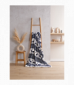 Nordic Sherpa Fleece Throw Navy