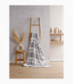 Nordic Sherpa Fleece Throw Grey