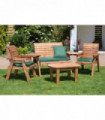 Four Seater Multi Set With Green Cushion