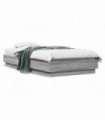 vidaXL Bed Frame Grey Sonoma 75x190 cm Engineered Wood