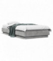 vidaXL Bed Frame Concrete Grey 75x190 cm Engineered Wood