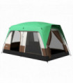 Outsunny Camping Tent with 3000mm Waterproof Rainfly & Screen Panels, Green