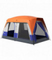 Outsunny Camping Tent with 3000mm Waterproof Rainfly & Screen Panels, Orange