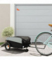 vidaXL Bike Trailer Black 30 kg Iron