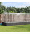 vidaXL Aviary with Extension Silver 625x207x212 cm Steel