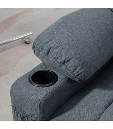 HOMCOM Riser and Recliner Chair w/ Remote, Lift Chair for Elderly, Grey