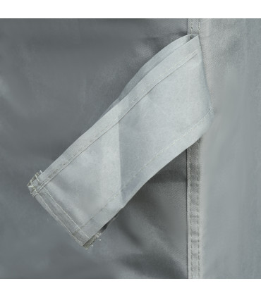 3.6 x 3m Pergola Gazebo Retractable Canopy Curtains, Aluminum, Dark Grey