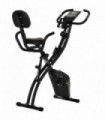 2-In-1 Upright Exercise Bike 8-Level Adjustable with Pulse Sensor Black HOMCOM