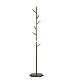 Freestanding Coat Rack Stand Industrial Coat Hanger with 6 Hooks for Hallway